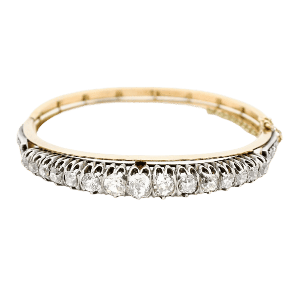 Bracciale francese del 1910 in oro e argento