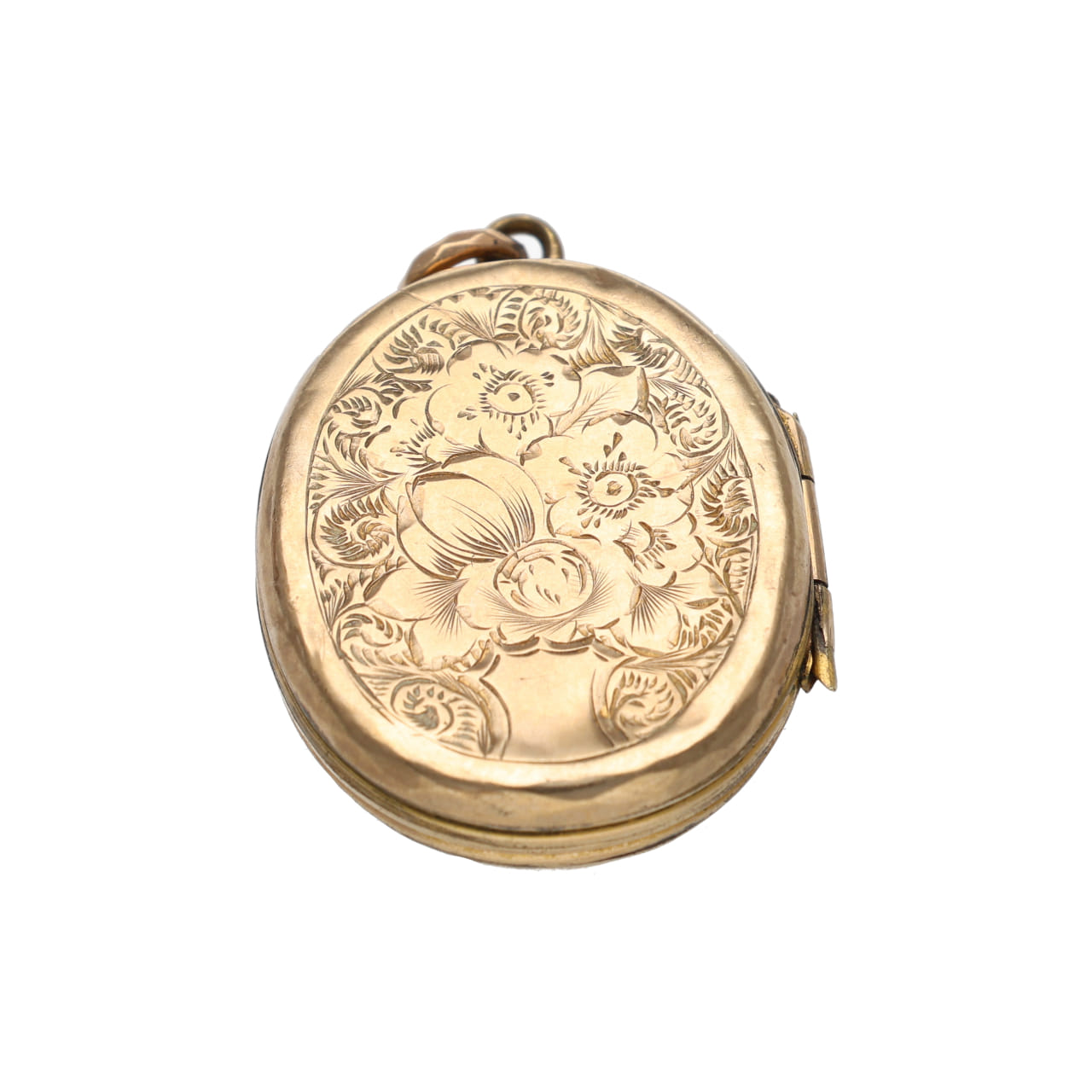 Ciondolo portaritratti vittoriano in oro basso e smalto_2