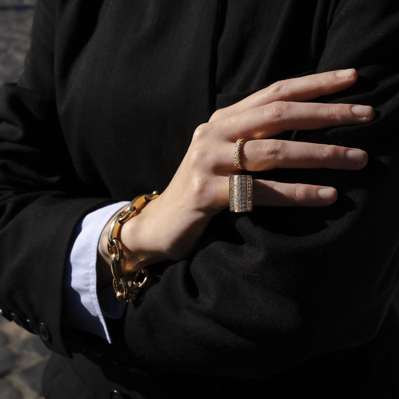 Anello a Ponte con Diamanti - immagine 6