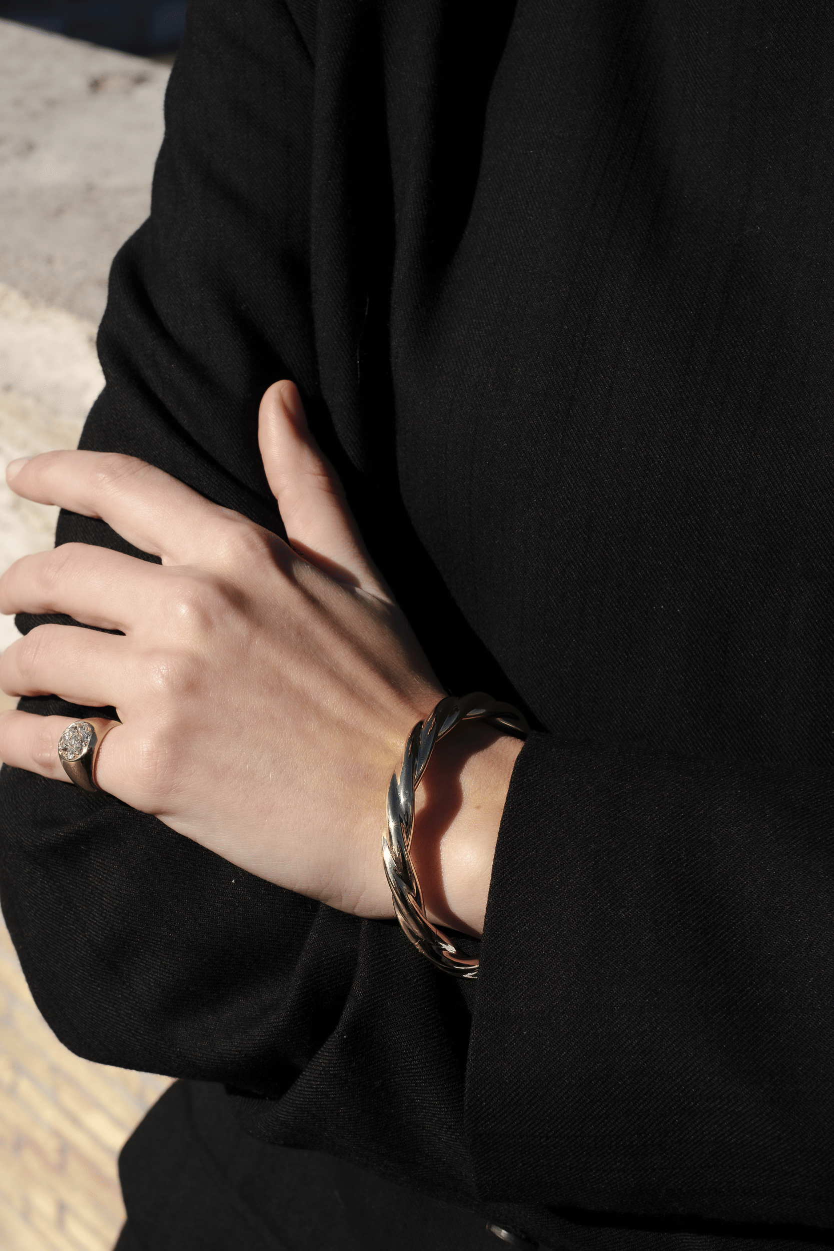 Bracciale Anni ’80 a Motivo Intrecciato in Oro Giallo 18kt - immagine 4