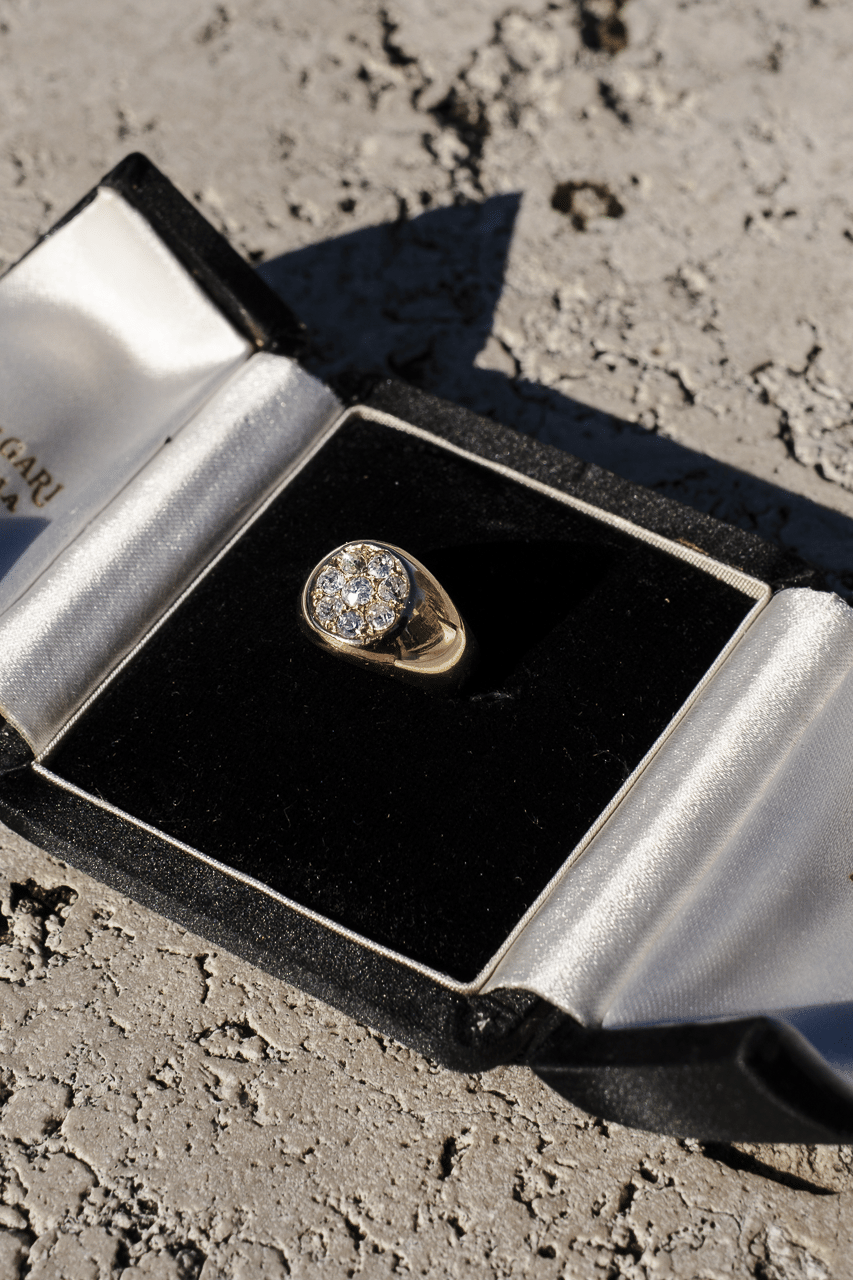 Anello Vintage con Diamanti a Cluster - immagine 6