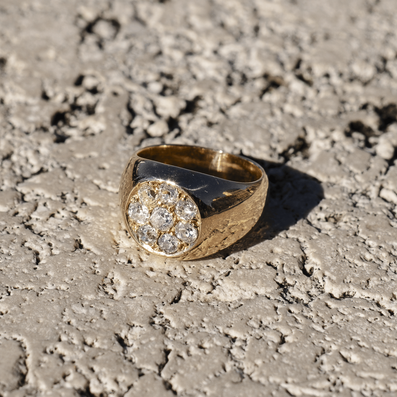 Anello Vintage con Diamanti a Cluster - immagine 8