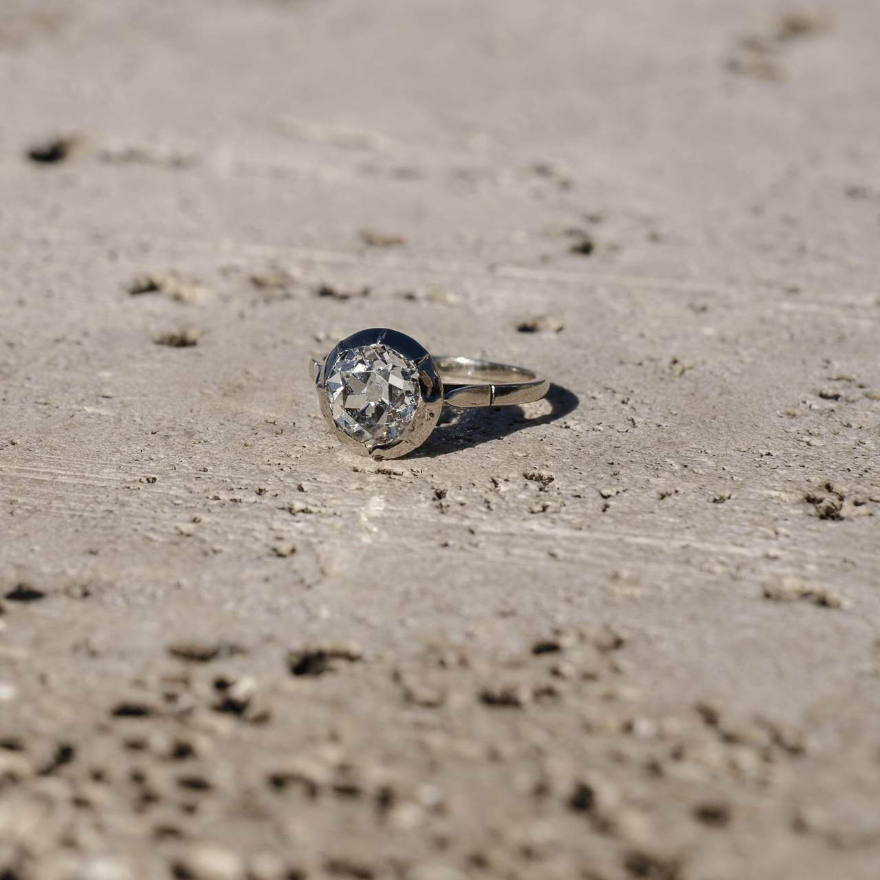 Edwardian Diamond Solitaire Ring - Image 5