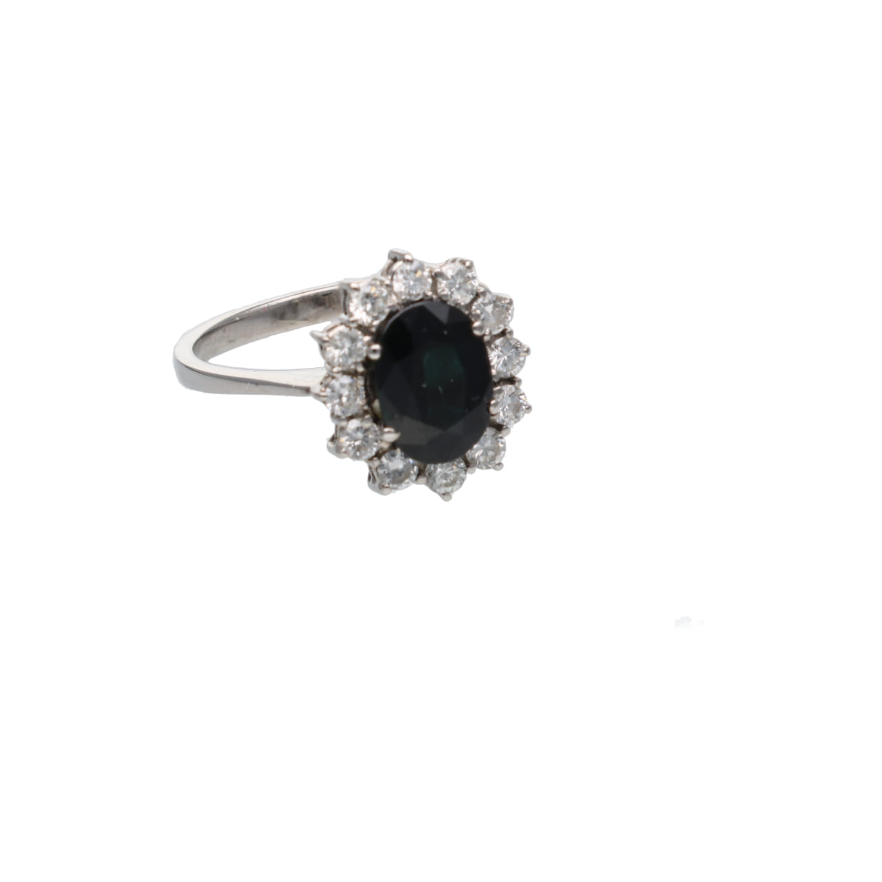 Anello Vintage con Zaffiro e Diamanti - immagine 2