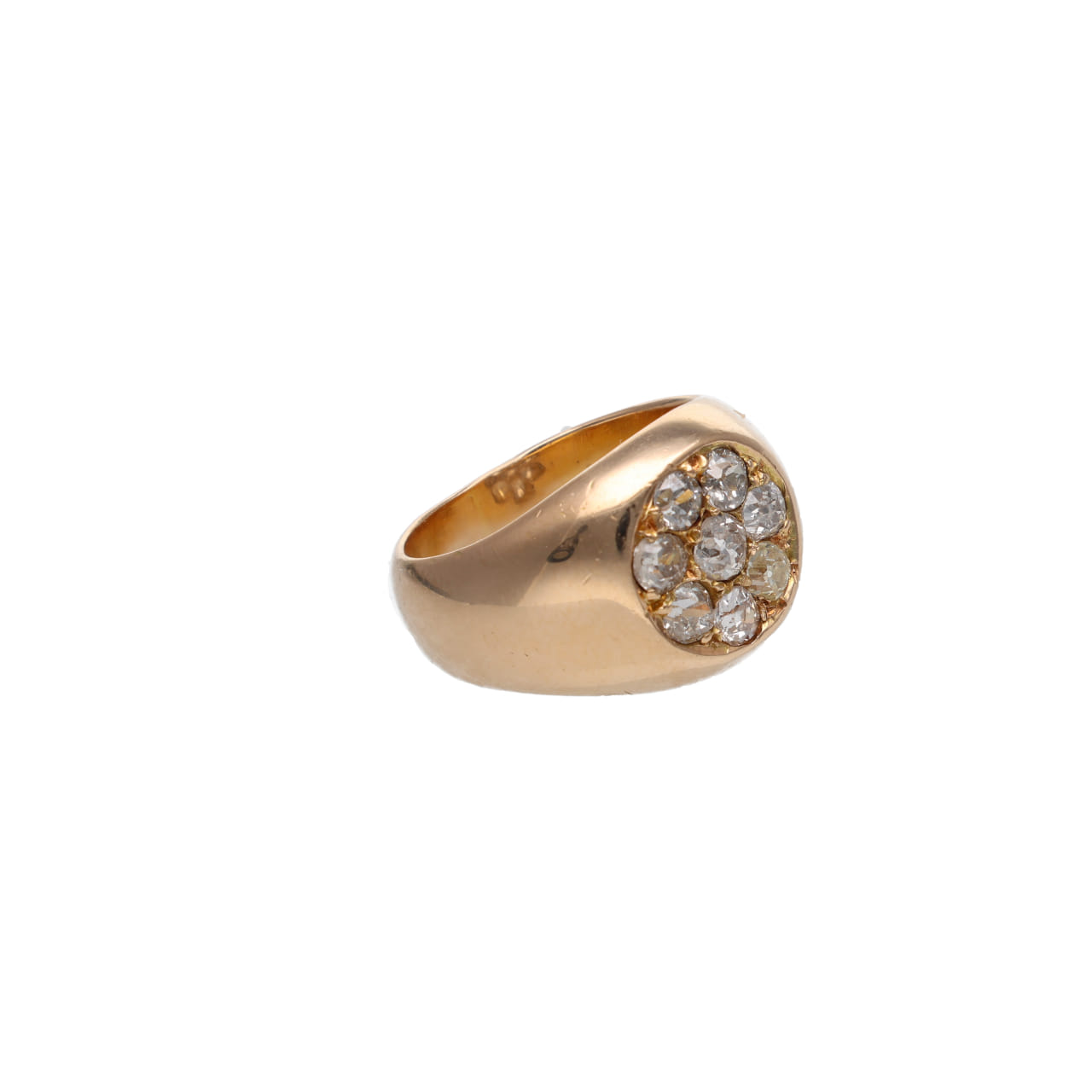 Anello Vintage con Diamanti a Cluster - immagine 2