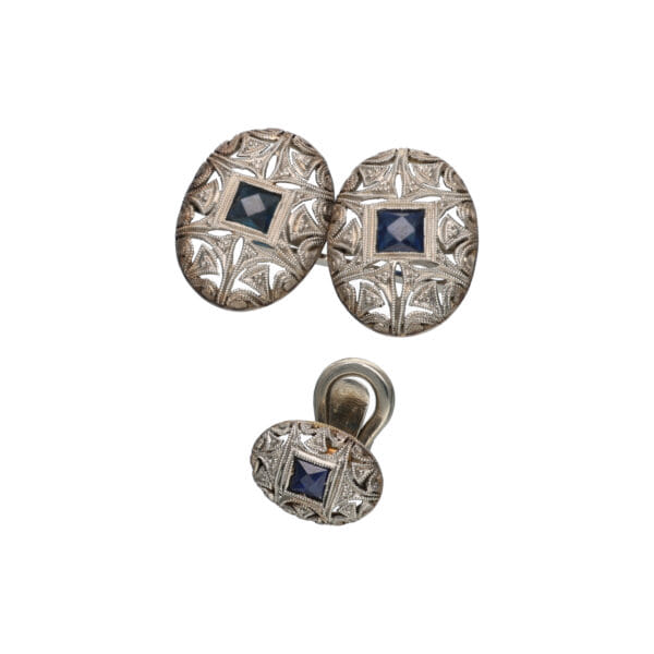 Set gemelli con bottoni da sparato edoardiano_1