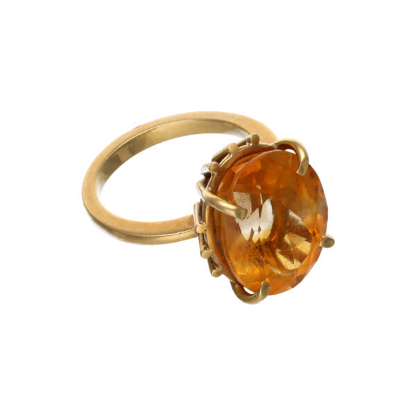 Anello anni 1980 con corindone sintetico_1