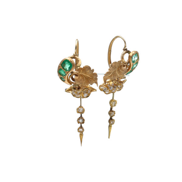 Italian Late 19th-Century Drop Earrings