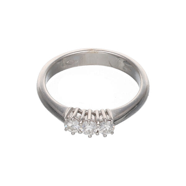 Anello trilogy in oro bianco con diamanti_1