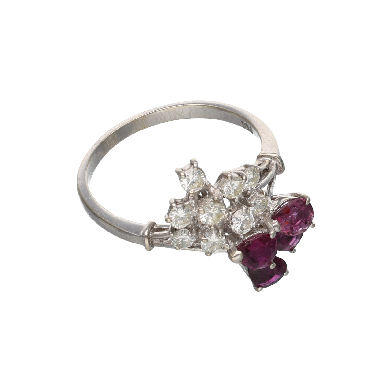 1960s Fantasy Ring with Diamonds and Rubies - Image 2