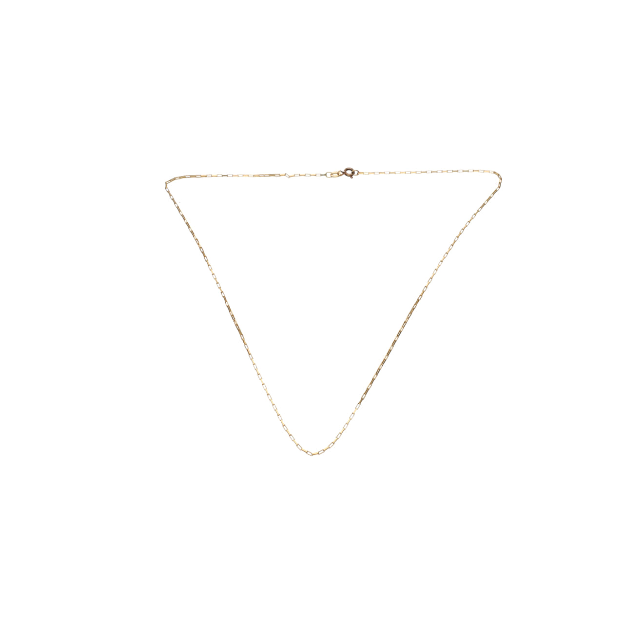Catena vintage a maglia graffetta in oro giallo 18kt_1