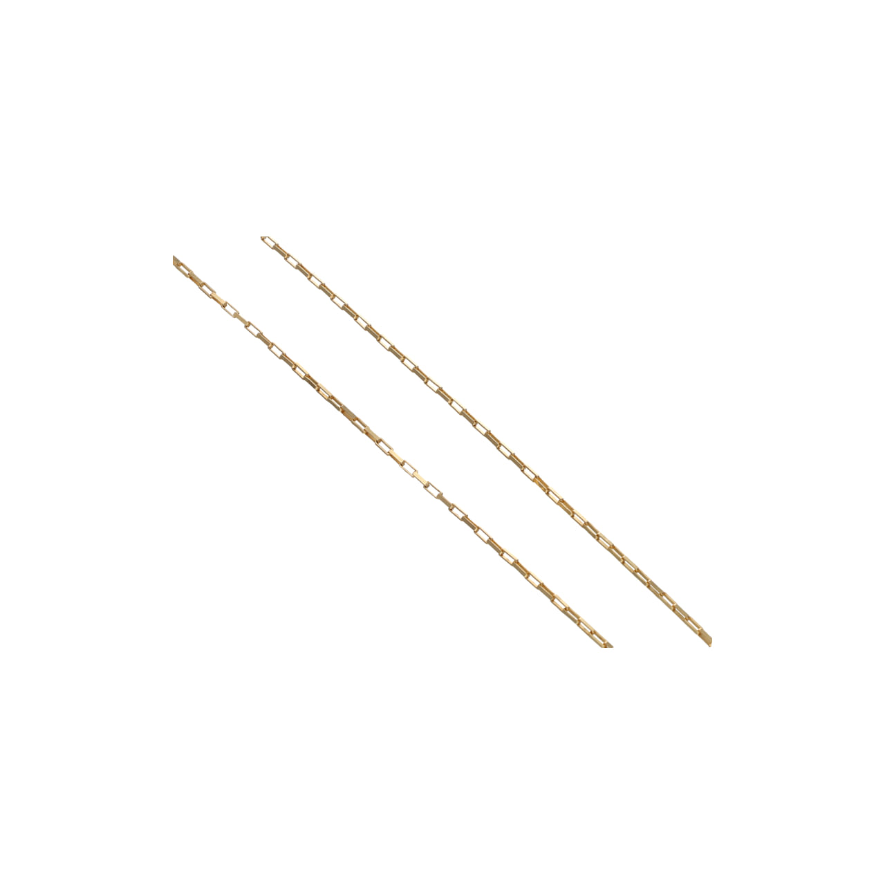 Catena vintage a maglia graffetta in oro giallo 18kt_2