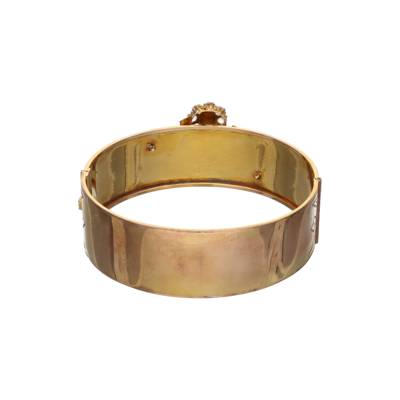 Bracciale rigido del 800 in oro inciso 12kt_3