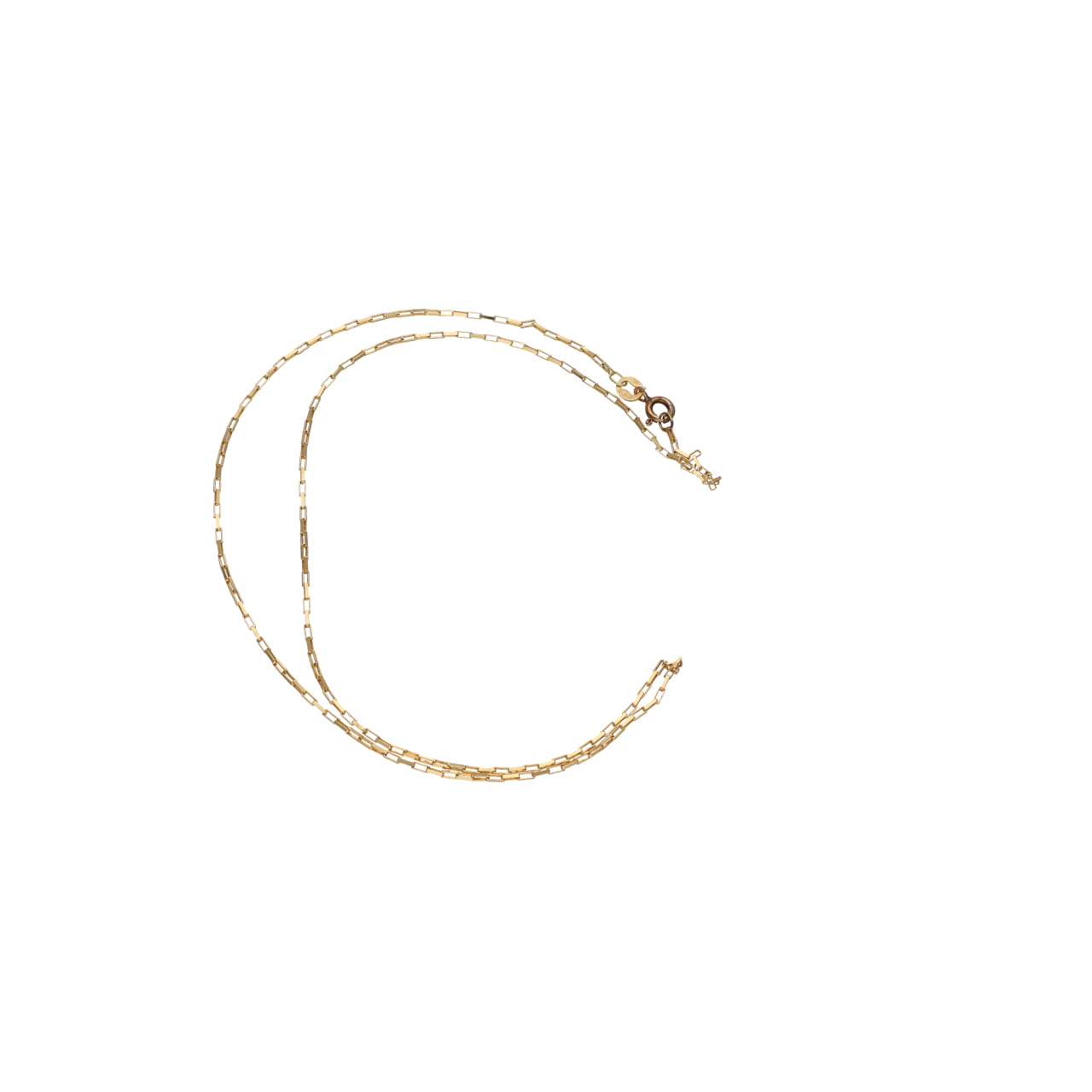 Catena vintage a maglia graffetta in oro giallo 18kt_3