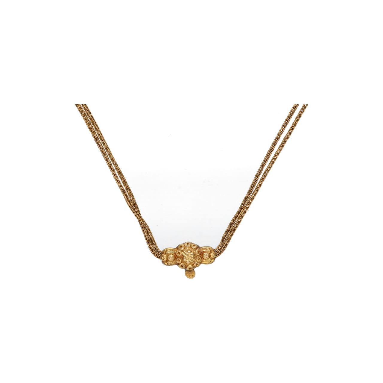 19th-Century Sliding Necklace in 16 kt Yellow Gold - Image 2