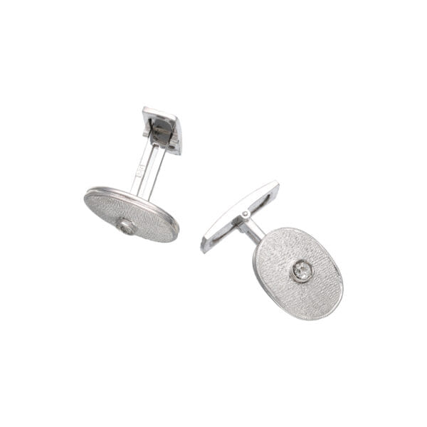 Gemelli vintage in oro 18kt e diamanti_1