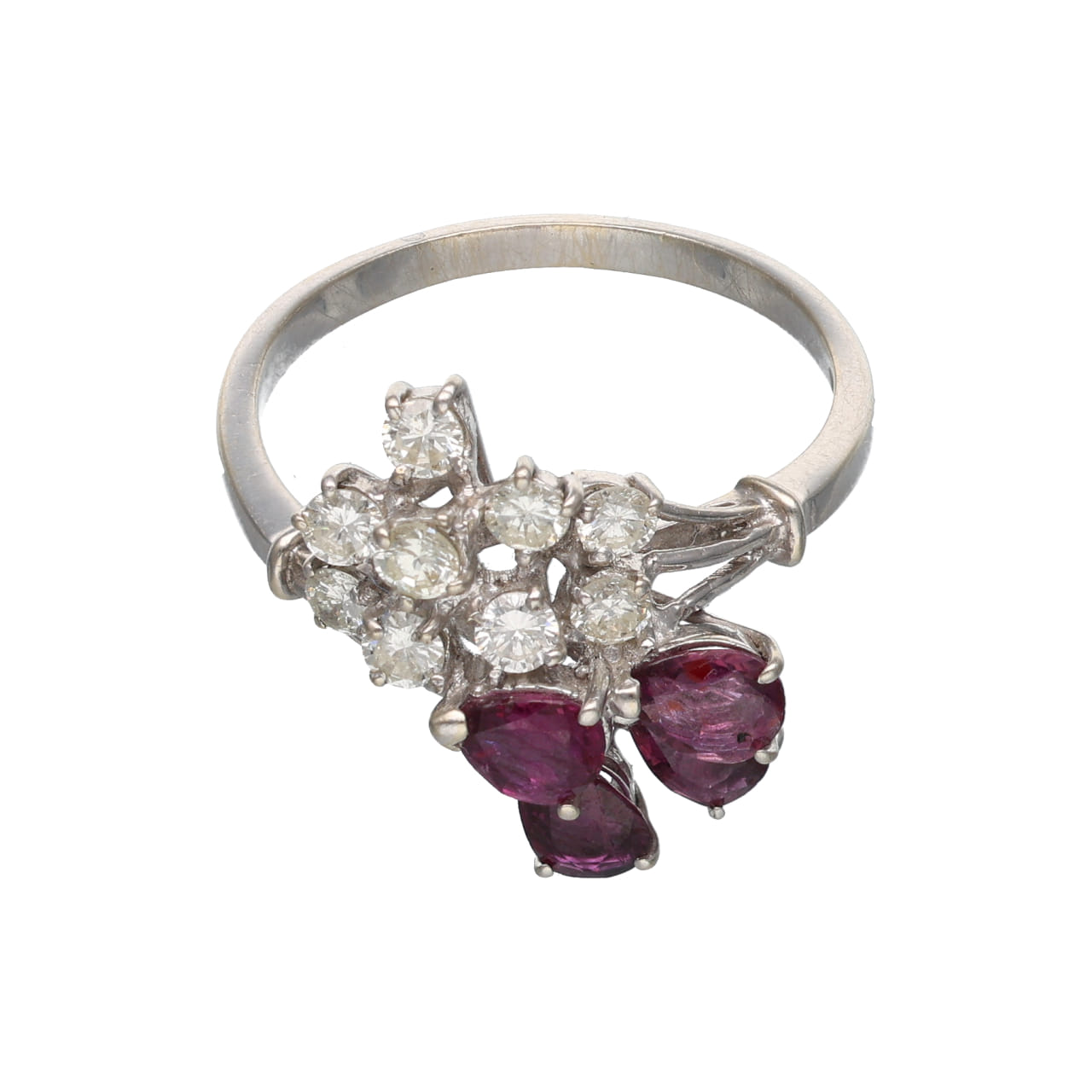 1960s Fantasy Ring with Diamonds and Rubies
