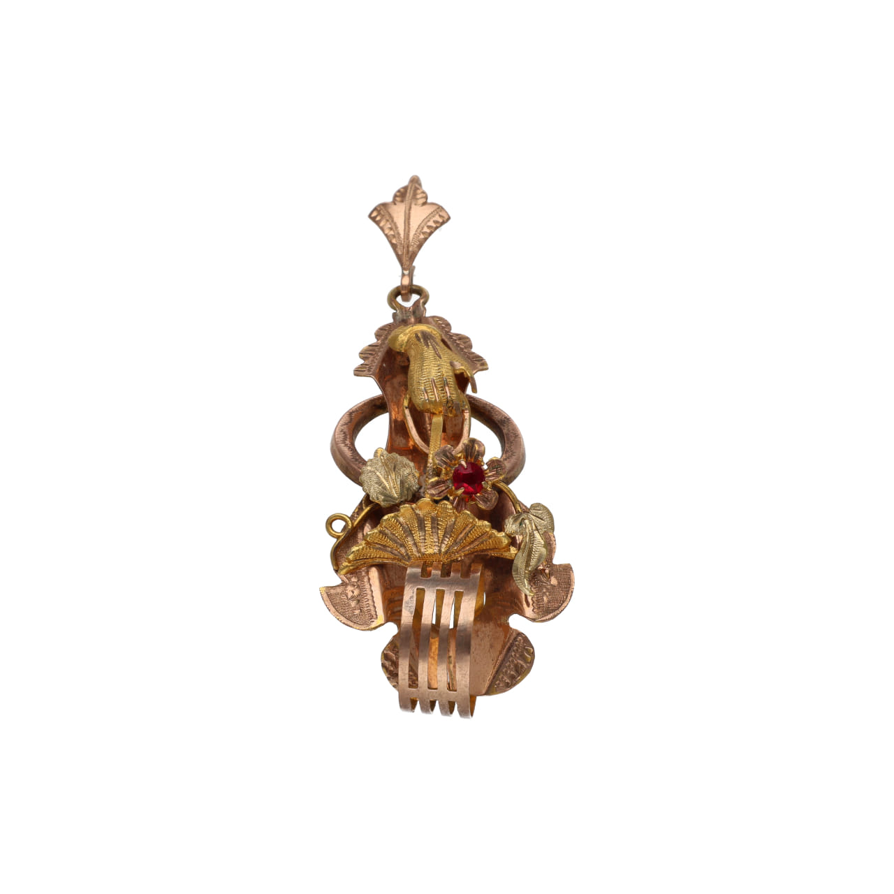 Bourbon Lucky Charm Pendant in Two-Tone Gold - Image 2