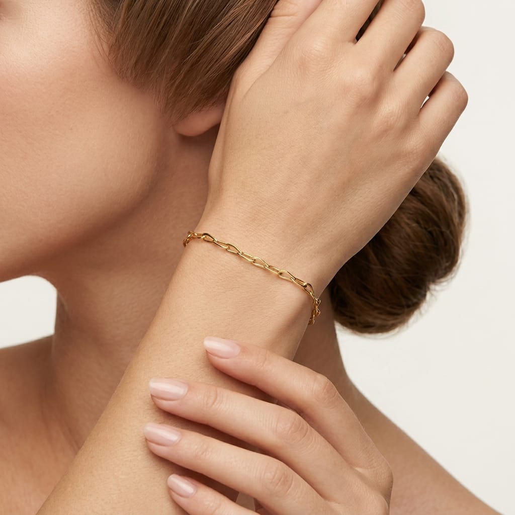Bracciale vintage oro giallo maglia infinito oro 18kt_4