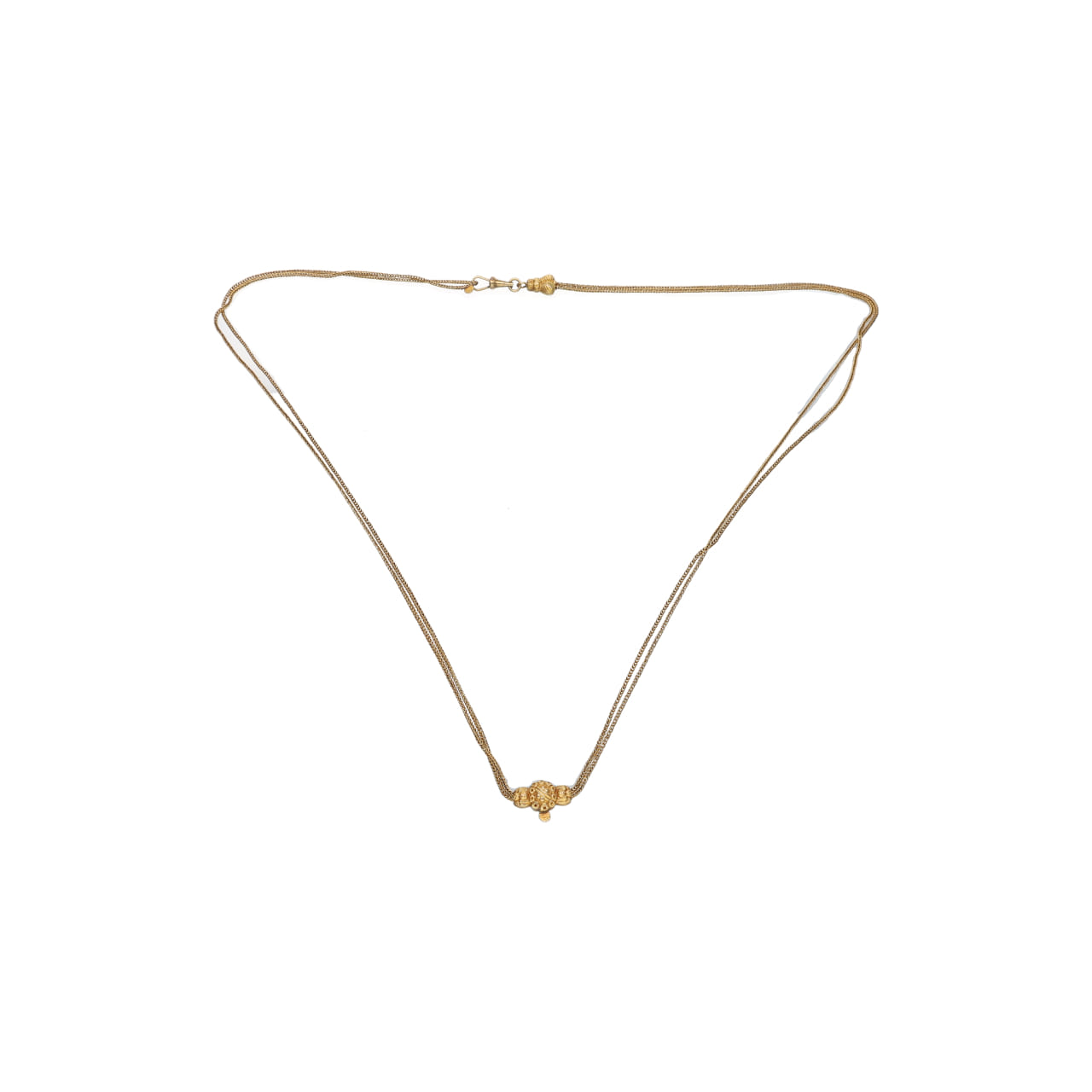 19th-Century Sliding Necklace in 16 kt Yellow Gold