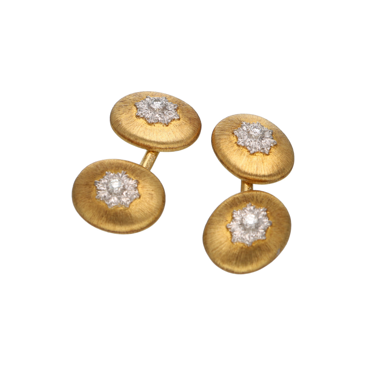Buccellati Gold Cufflinks with Diamonds